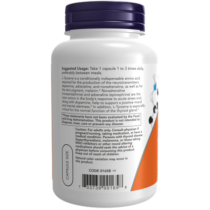 L-Tirosina 750 mg (90 Vegcaps)/ L-Tyrosine 750 mg