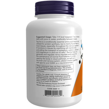 Taurina Polvo Puro (8oz/227gr) / Taurine Pure Powder