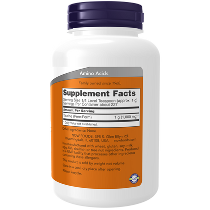 Taurina Polvo Puro (8oz/227gr) / Taurine Pure Powder