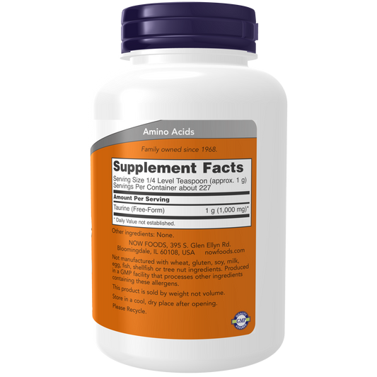 Taurina Polvo Puro (8oz/227gr) / Taurine Pure Powder