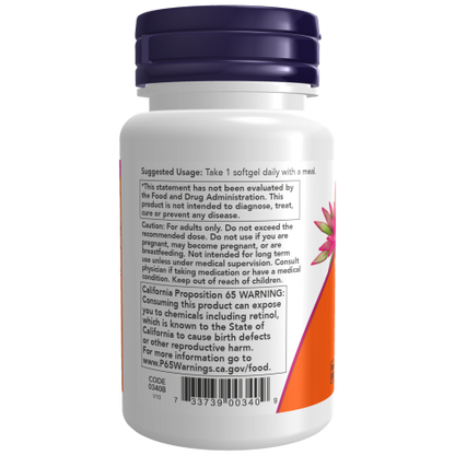 Vitamina A 25,000 (100 Softgels) / Vitamin A 25,000