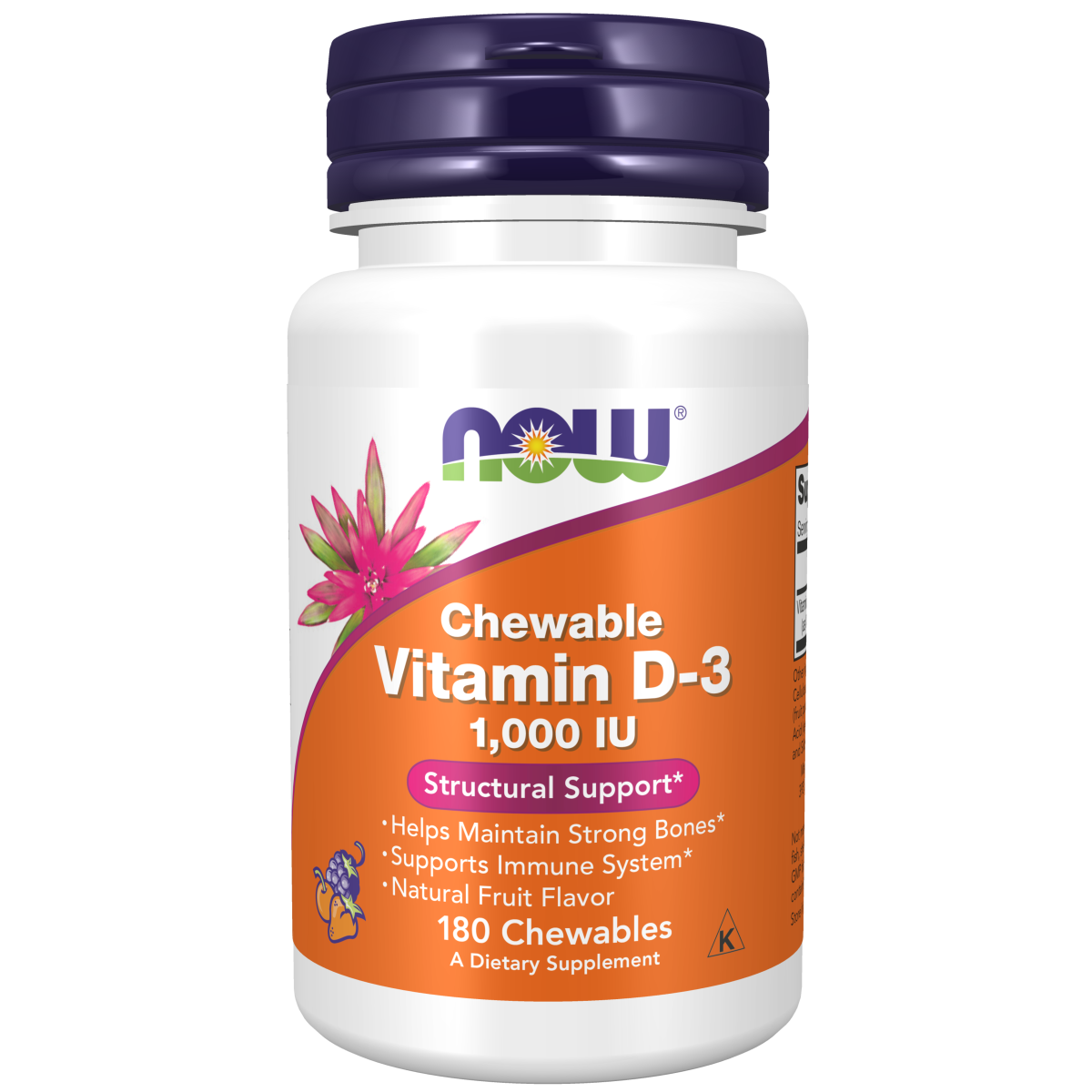 Vitamin D-3 1000 IU (180 Masticables)/ Chewables