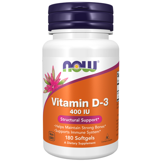 Vitamina D-3 400 IU (180 Softgels) / Vitamin D-3 400 IU