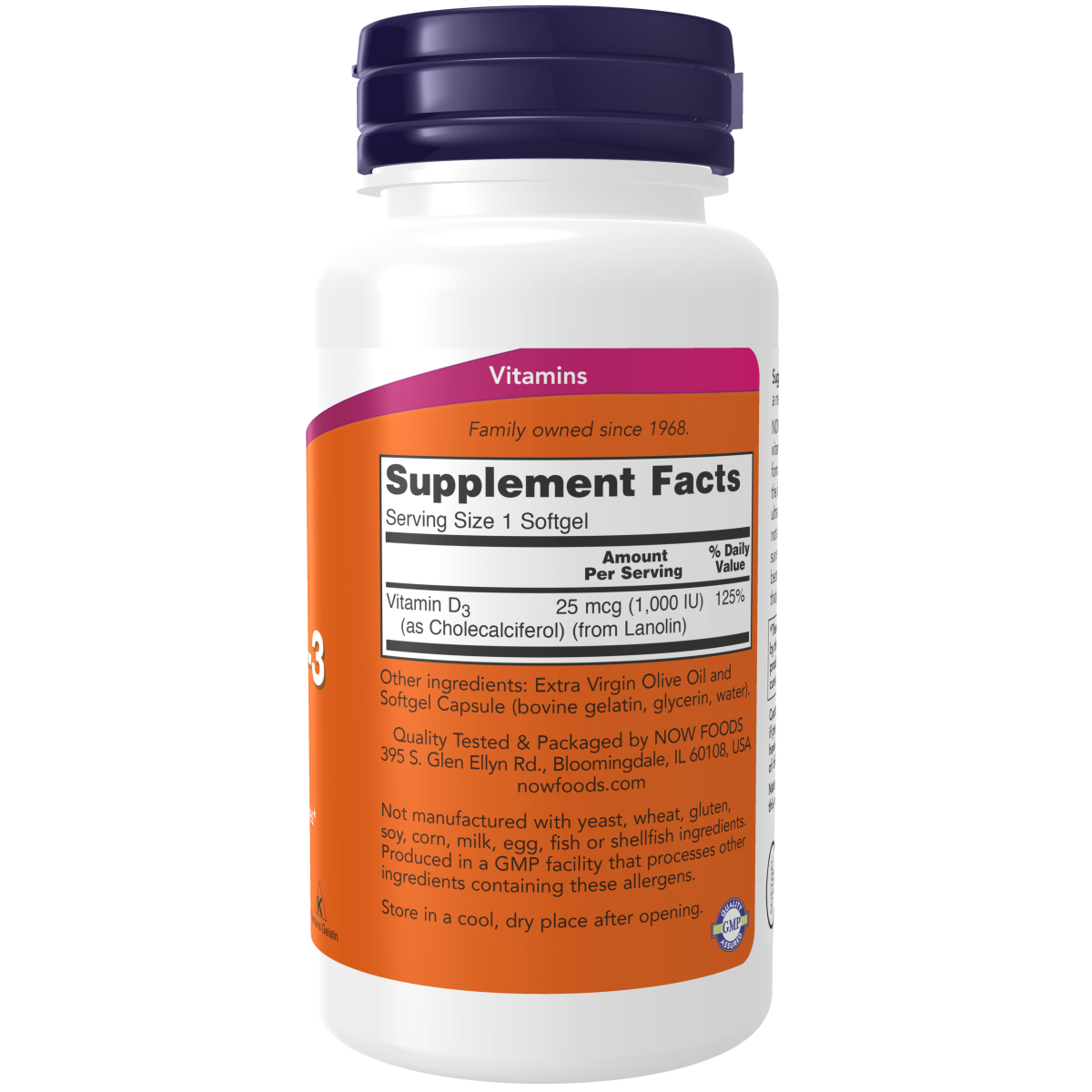Vitamina D-3 1000 IU (180 SOFTGELS)/Vitamin D-3 1000 IU