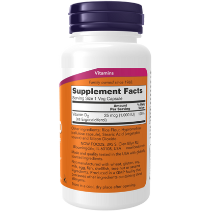 Vitamina D 1000 UI (120 Veg Capsules)  / Vitamin D 1000 IU Dry