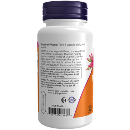 Vitamina D 1000 UI (120 Veg Capsules)  / Vitamin D 1000 IU Dry