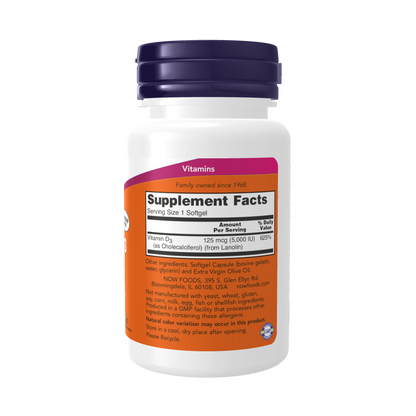 Vitamina D-3 5000 IU (240 SOFTGELS)/ Vitamin D-3 5000 IU