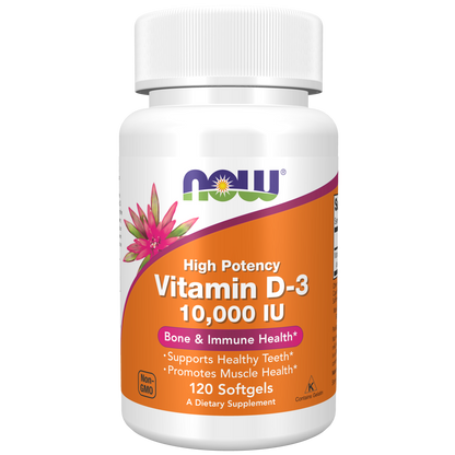 Vitamina D-3 10,000 UI (120 Softgels)/ Vitamin D-3 10,000 IU