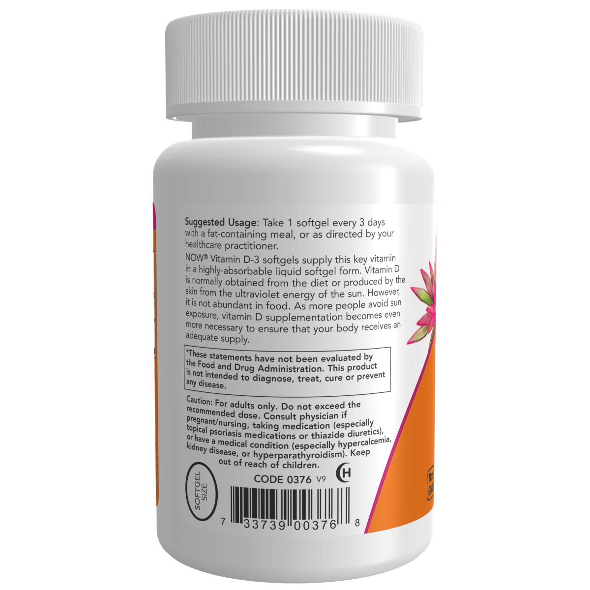 Vitamina D-3 10,000 UI (120 Softgels)/ Vitamin D-3 10,000 IU