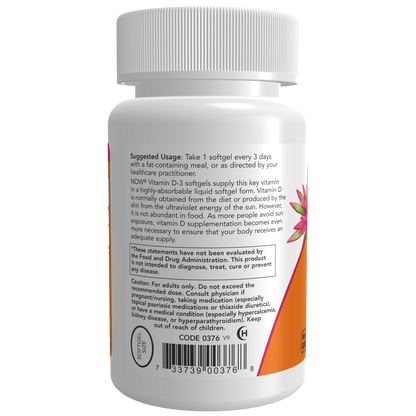 Vitamina D-3 10,000 UI (120 Softgels)/ Vitamin D-3 10,000 IU