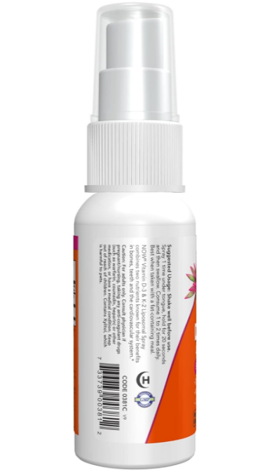 Aerosol liposomal de vitamina D-3 y K-2 2 oz (26ml)