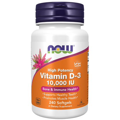 Vitamina D-3 10.000 UI (240 Cápsulas blandas) / Vitamin D-3 10.000 IU (240 softgels)