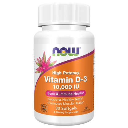 Vitamina D3 10,000 UI (30 softgels) / Vitamin D3 10,000 IU - 30 Softgels