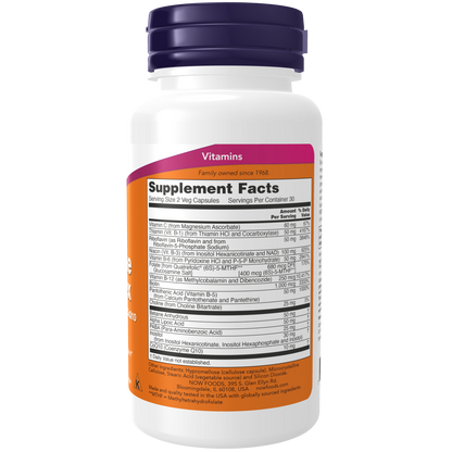 Complejo B de Co-Enzima (60 Veg Caps)/ B-Complex Veg Capsules