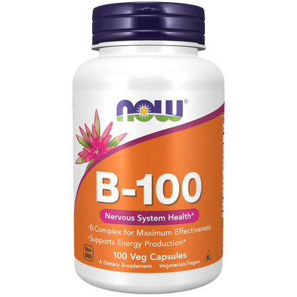 Vitamina B-100 (100 Veg Caps)/ Vitamin B-100