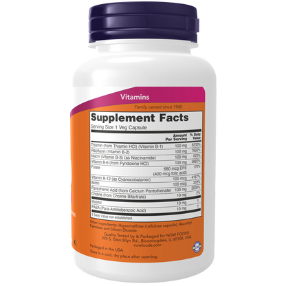 Vitamina B-100 (100 Veg Caps)/ Vitamin B-100