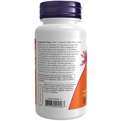 B- 6 100 mg (100 vegCaps)
