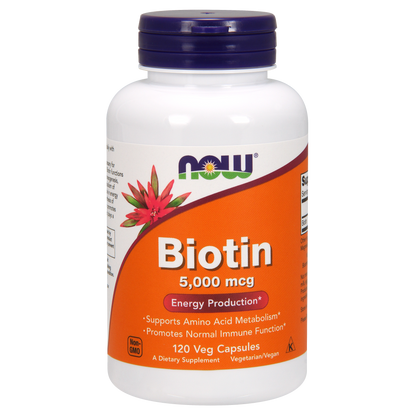 Biotina 5000 mcg (120 Veg Caps) / Biotin 5,000 mcg