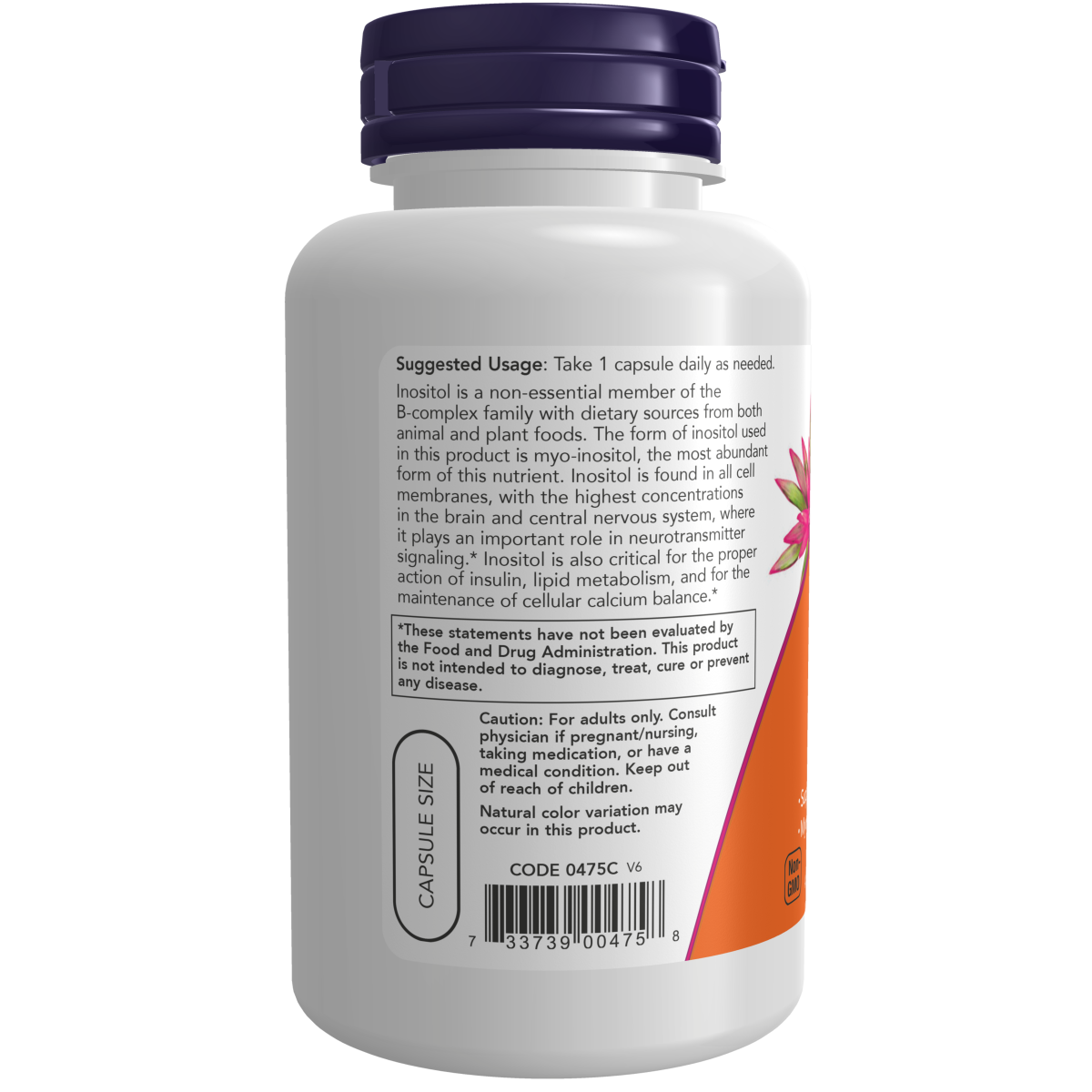Inositol 500 mg (100 Veg Caps)