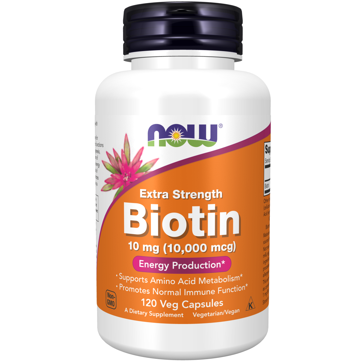 Biotin 10 mg (10,000 mcg) 120 Veg Caps / Biotina10 mg (10,000 mcg)