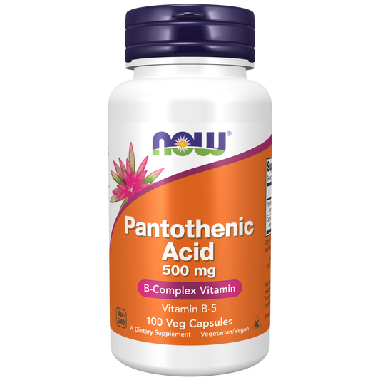 Ácido pantoténico  500 mg (100 Veg Caps)/ Pantothenic Acid 500 mg