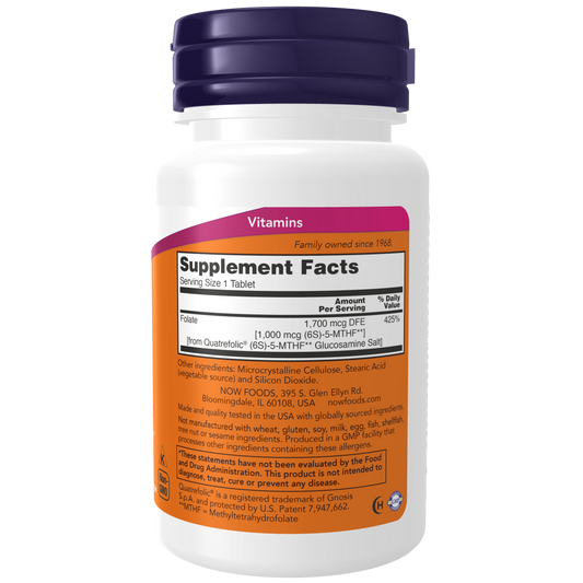 Folato de Metilo 1,000 mcg (90 TAB) /Methyl Folate 1,000 mcg