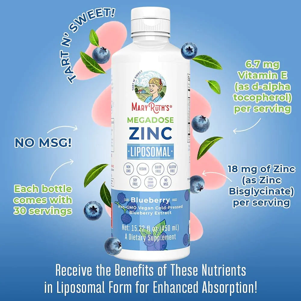 Zinc Liposomal Megadosis 426 ml / Zinc Liposomal, Blueberry, (15.22oz)