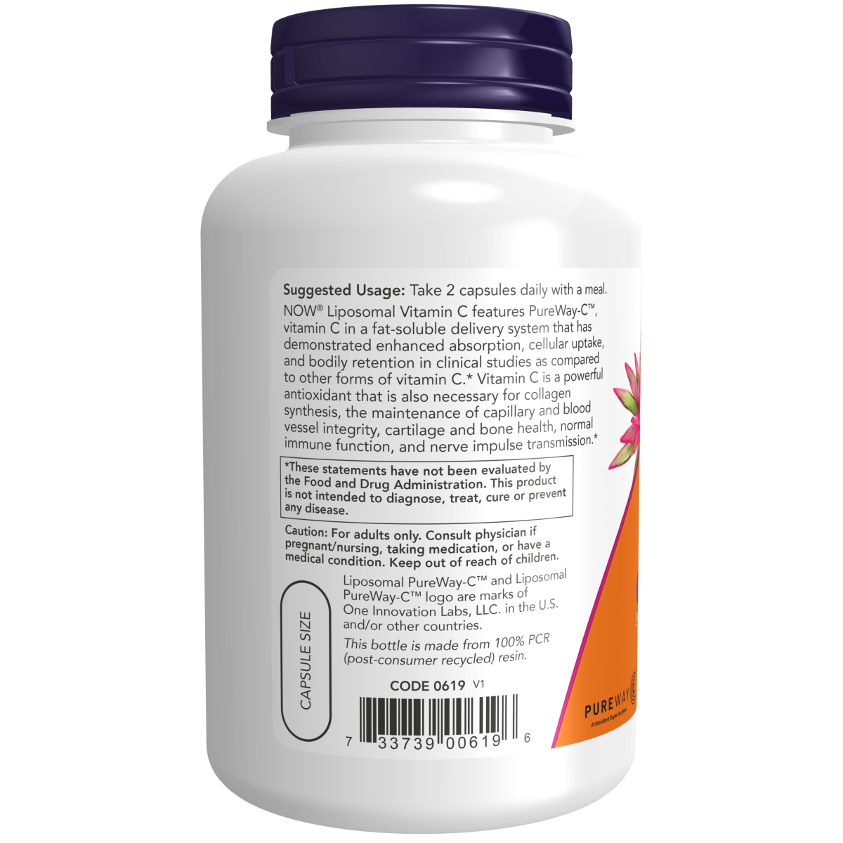 Vitamina C liposomal 120 vcaps