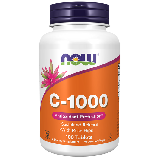 Vitamina C 1000mg con Escaramujo (100 tablets)/ Vitamin C-1000mg With Rose hips. LIBERACION SOSTENITA/ SUSTAINABLE RELEASE.