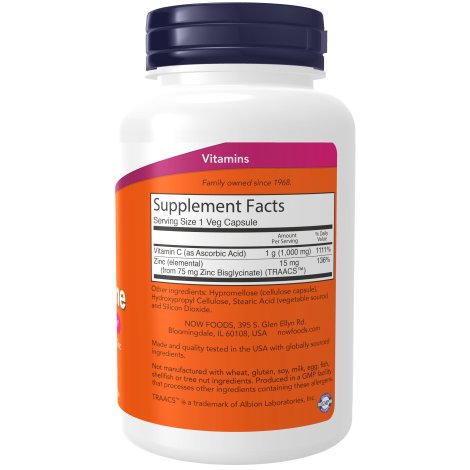 Inmune  Vit C-1000  & Zinc(90 VegCaps) / Immune Vit C-1000 & ZINC