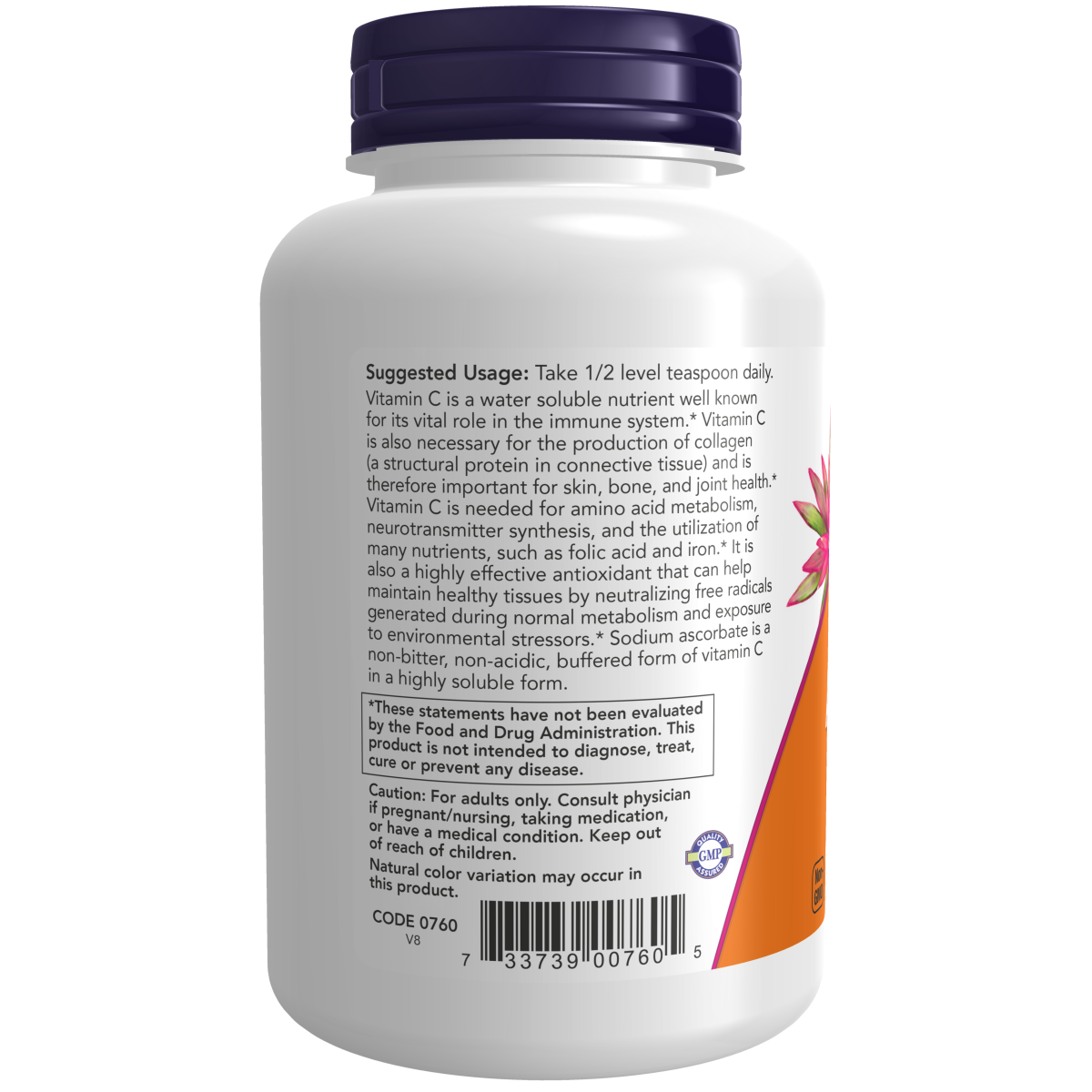 Polvo de Ascorbato de Sodio (8oz/227gr ) /Sodium Ascorbate Powder