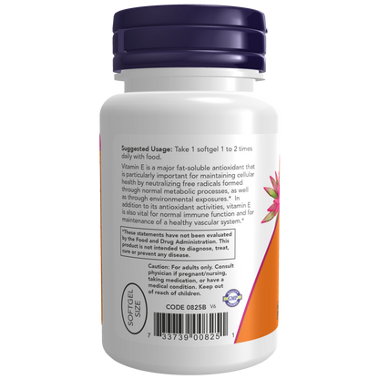 Vitamina E-200 D-Alfa Tocoferil (100 Softgels) / Vitamin E-200 D-Alpha Tocopheryl
