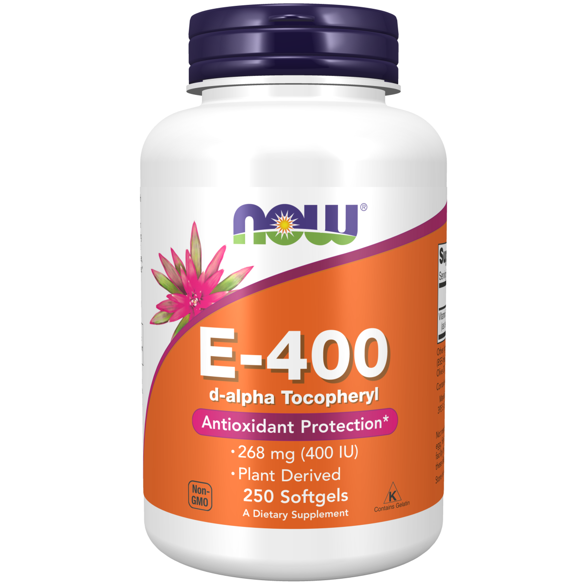 Vitamina E-400 D-Alfa Tocoferil (250 Softgels) / Vitamin E-400 D-Alpha Tocopheryl