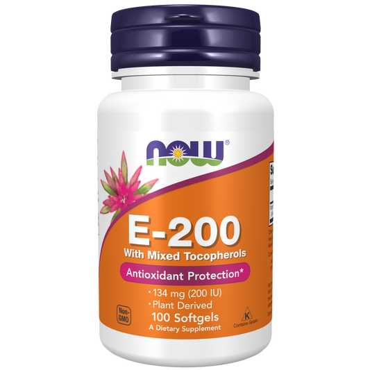 Vitamin E-200 134mg Con Tocoferoles (100 Softgels)