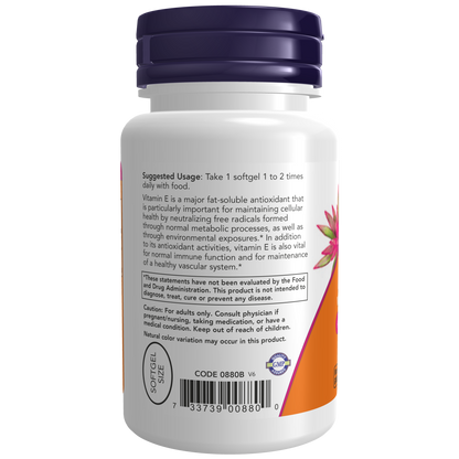 EX Vitamin E-200 134mg Con Tocoferoles (100 Softgels)