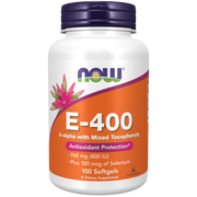 Vitamin E-400, 268mg + 100 mcg de Selenio (100 Softgels)