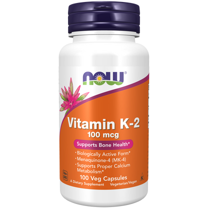 Vitamina K -2 100 mcg (100 Veg Caps) / Vitamin K-2 100 mcg