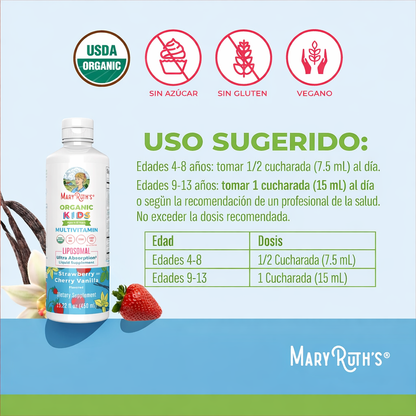 Niños Multivitamínico Liposomal 15.22oz (450ml)