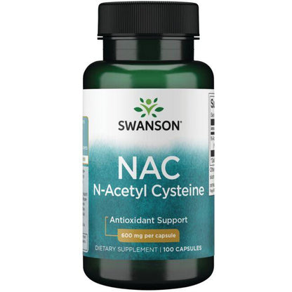 N-acetilcisteína (NAC) 600mg (100 Caps) / N-Acetyl Cysteine  (NAC) 600mg (100 Caps)