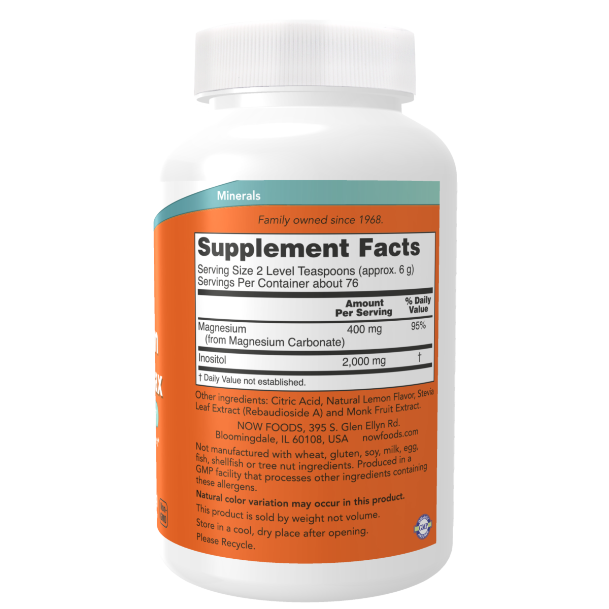 Magnesio Inositol Relax Polvo (16oz) /Magnesium Inositol Relax Powder