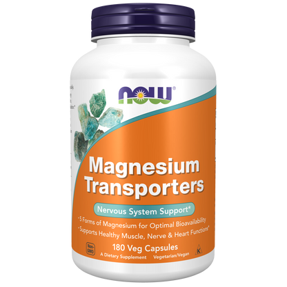 Cápsulas vegetales transportadoras de magnesio (180vcaps) / Magnesium Transporters Veg Capsules