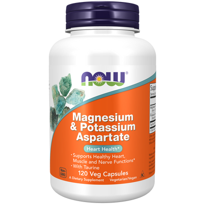 Aspartato de magnesio y potasio vcaps / Magnesium & Potassium Aspartate Veg Capsules
