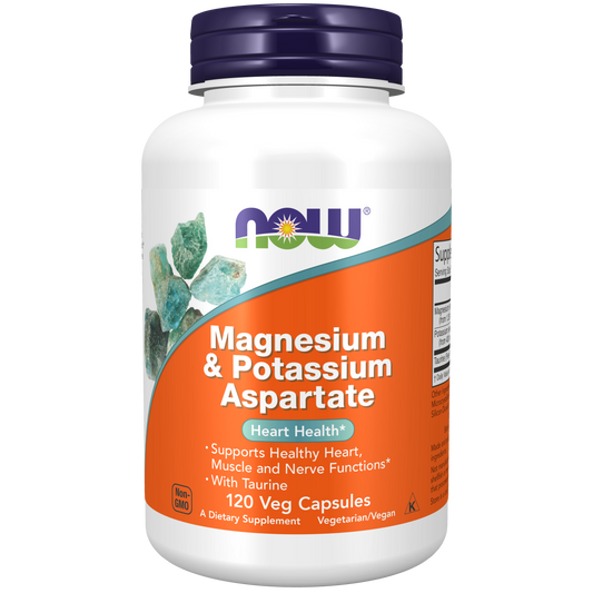 Aspartato de magnesio y potasio vcaps / Magnesium & Potassium Aspartate Veg Capsules