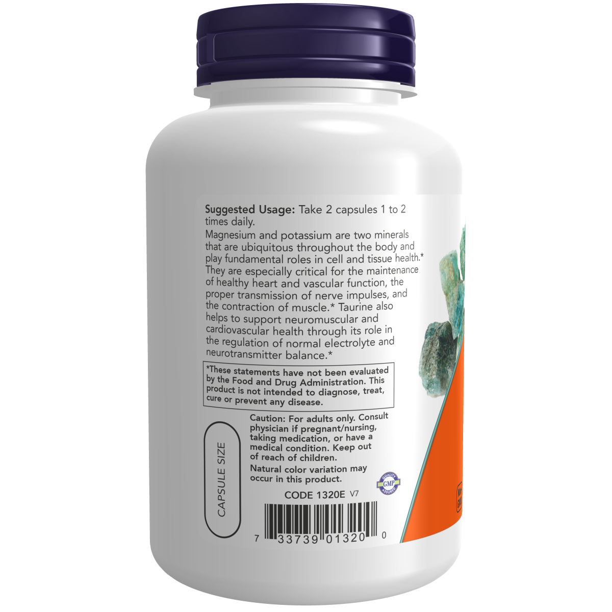 Aspartato de magnesio y potasio vcaps / Magnesium & Potassium Aspartate Veg Capsules