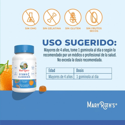 Vitamina C en gomitas (60 gomitas) / Vitamin C Gummies, Cherry Orange & Grape, (60t)