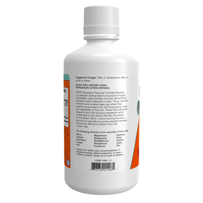 Multimineral Minerales Coloidales, Sabor a frambuesa (32 fl oz) / Colloidal Minerals, Raspberry Flavor
