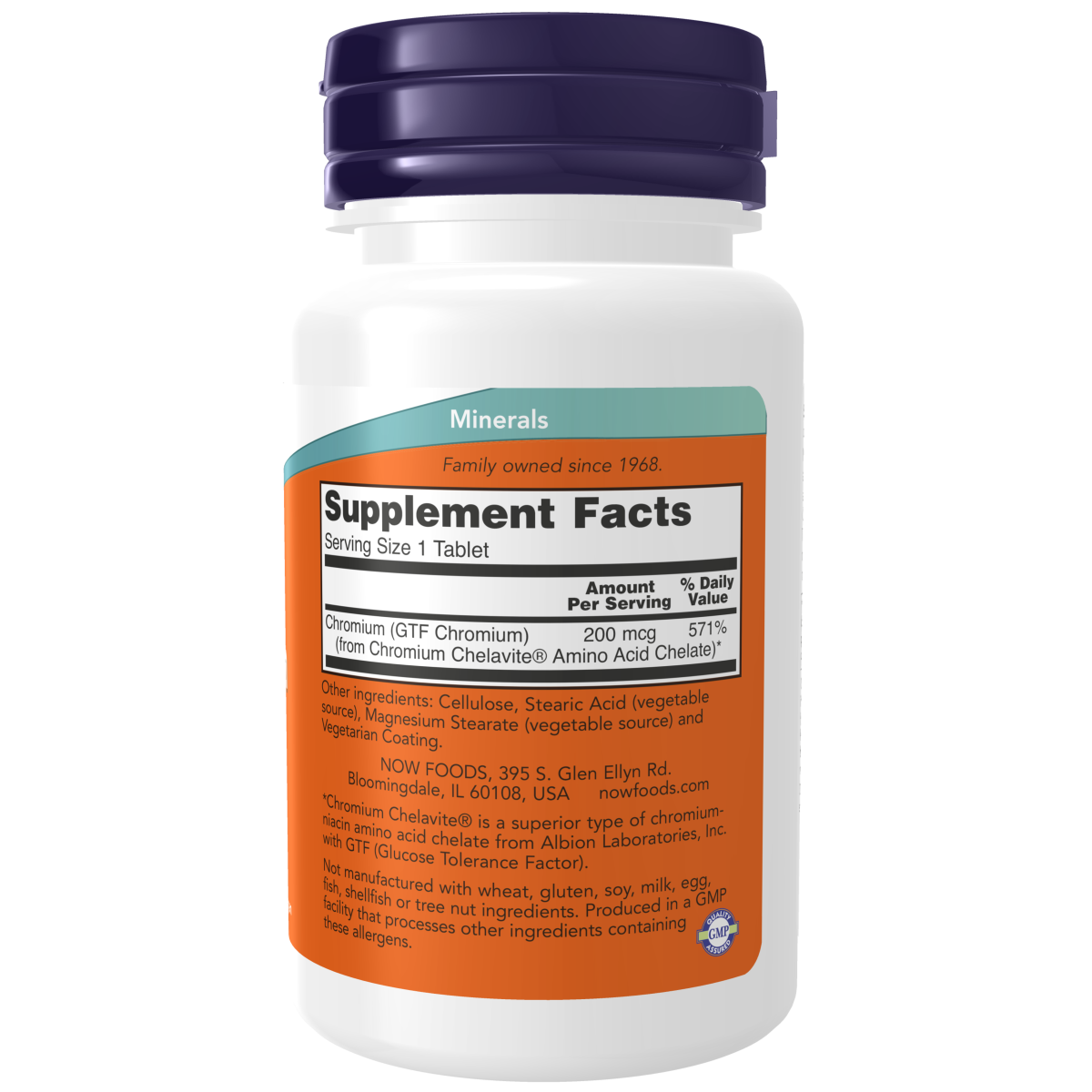 GTF Cromo 200 mcg (100 TAB) / GTF Chromium 200 mcg Tablets