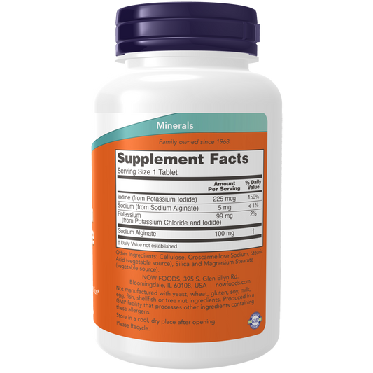 Potasio 99 mg mas yodo (180 Tabs) / Potassium plus Iodine