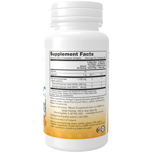 DHA (100 mg DHA) Para niños 60 SFG / DHA for Kids