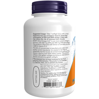 Ultra Omega 3-D™ (90 Fish Softgels) / Ultra Omega 3-D™ (Fish Gelatin)